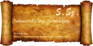 Sebestény Szabolcs névjegykártya